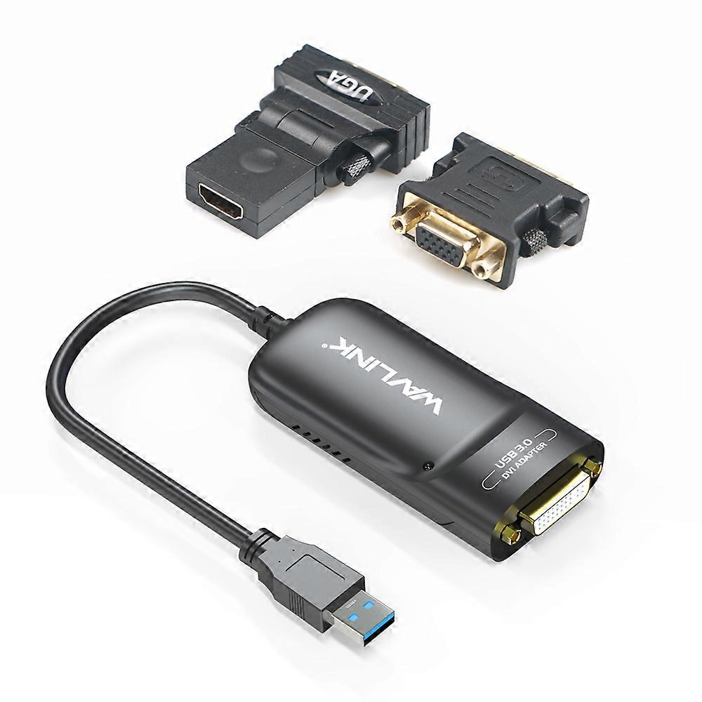 HDMI to DVI Bidirectional Converter Video Graphics Display Adapter 1080P HD for Displaylink Supports Windows 10/8.1/8/7