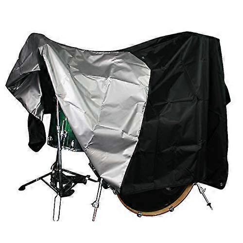Drum Set Dust Cover XL - Scudo impermeabile premium con rivestimento in argento per batterie elettriche ed elettroniche