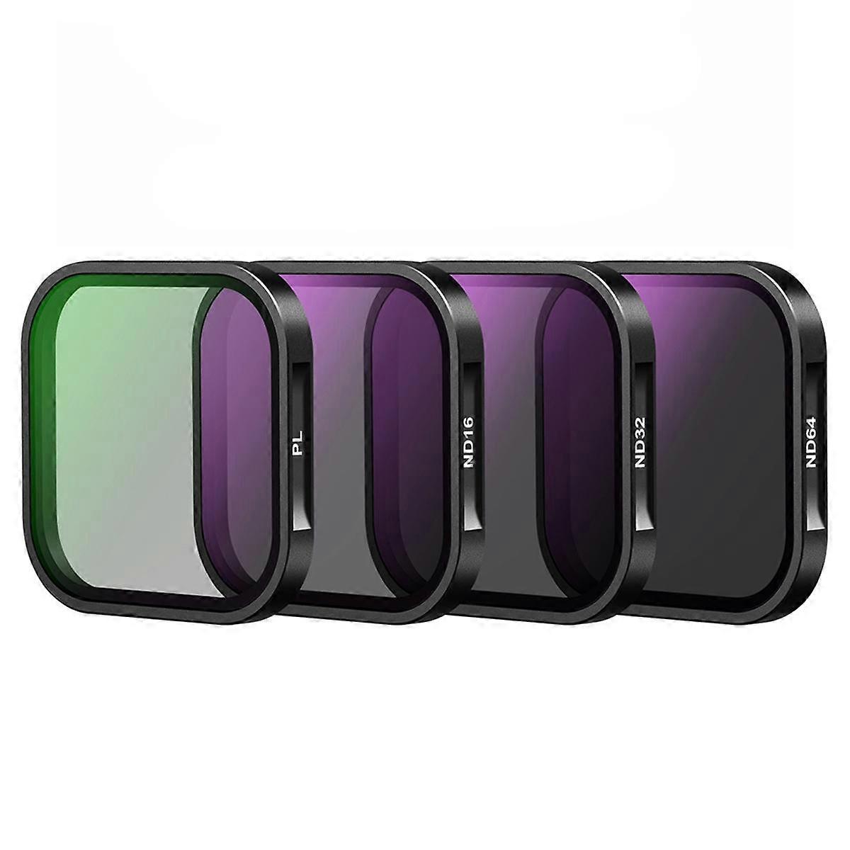 4 Pack Water Repellent PL Filter ND16 ND32 ND 64Filter Set for Camera