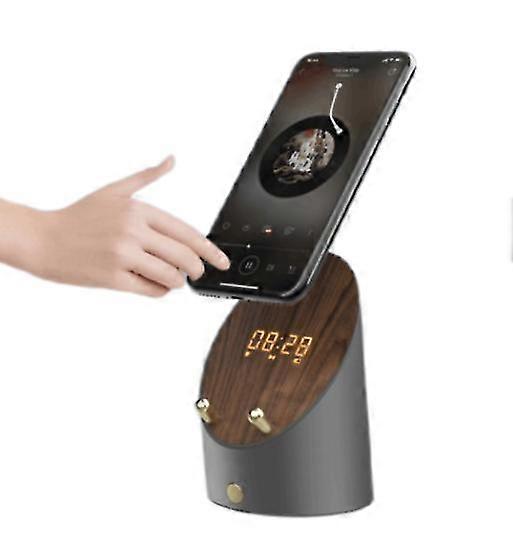 Alarm Clocks Wireless Automatic Induction peaker with Digital Alarm Clock Multifunction Bluetooth Induction