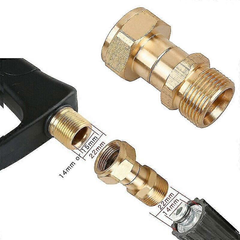 1 قطع مؤشر ترابط الضغط غسالة دوارة المضادة لللف خرطوم مشترك تركيب M22 14mm