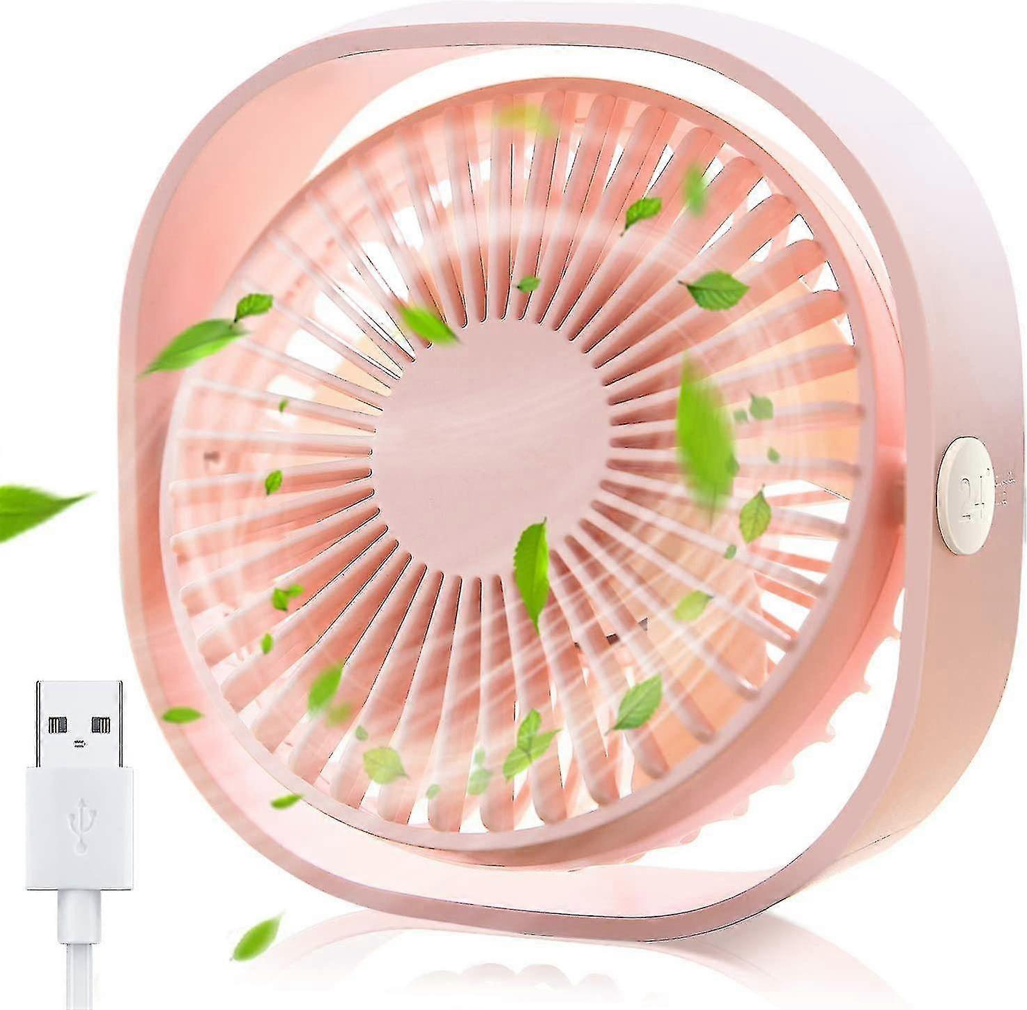 Usb Ventilator, Mini Ventilator Usb Tisschventilator, Ventilator Klein Leise 3 Geschwind