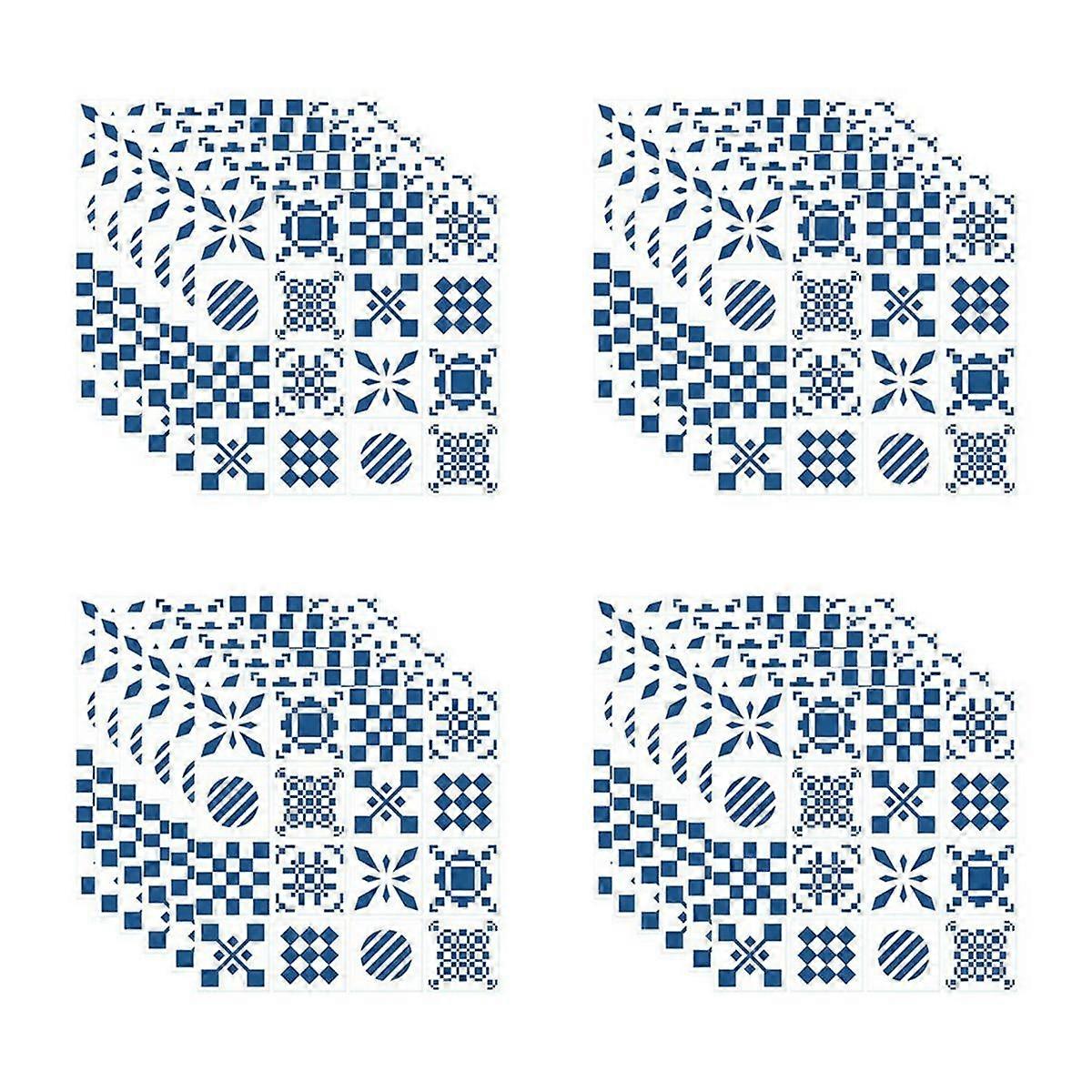 幾何学的なタイル、改装されたキッチン、バスルーム、寮、ダイニングルーム、壁、床、装飾、ウォールステッカー、4セット