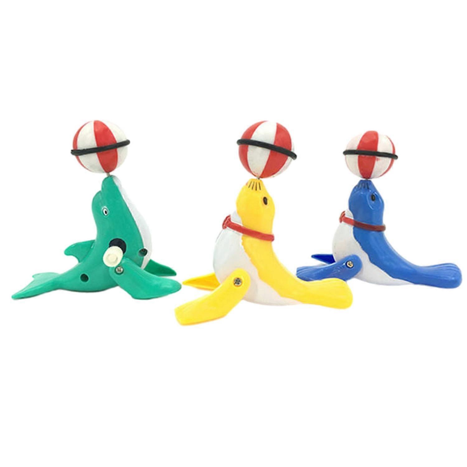Wind-up Toy Interactive Kids Wind-up Seal Toy No Batteries Required Clockwork Winding Toy for