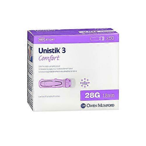 Unistik 3 Comfort Νυστέρια Ασφαλείας 28 Gauge, 50 Count