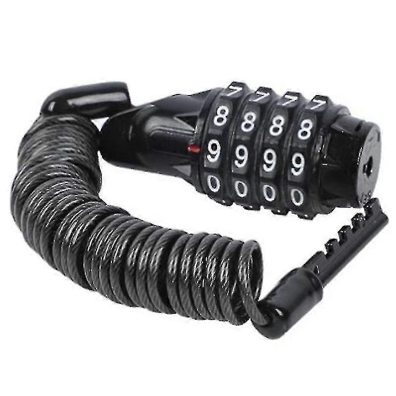 Mini Anti-theft Bicycle Lock 4 Digit Pas Cable