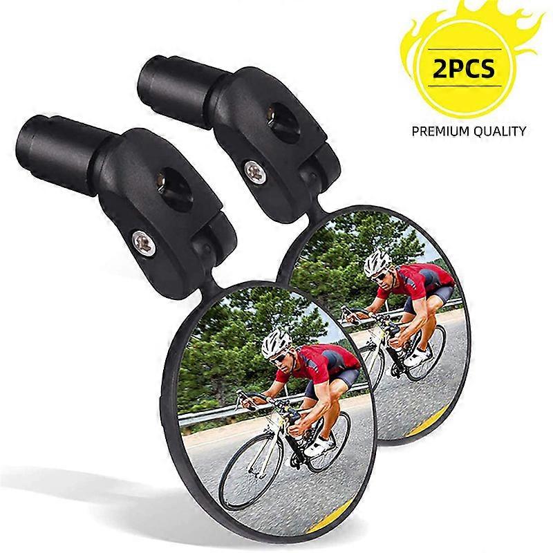 2pcs/set 360  Adjustable Mirror Angle Bicycle Rearview Mirror Mountain Road Foldable Rearview Mirror Universal Mirror