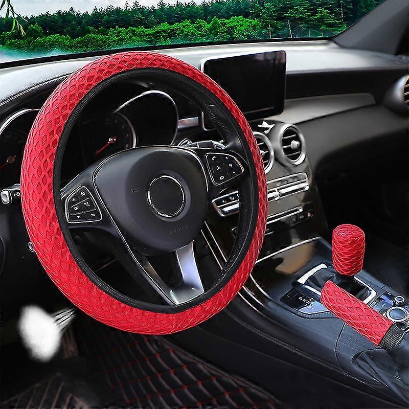 3pcs / set Auto Lenkradabdeckung Handbremse Ar Abdeckung B auf Lenkrad Auto Protector Zubehör Frauen Mann