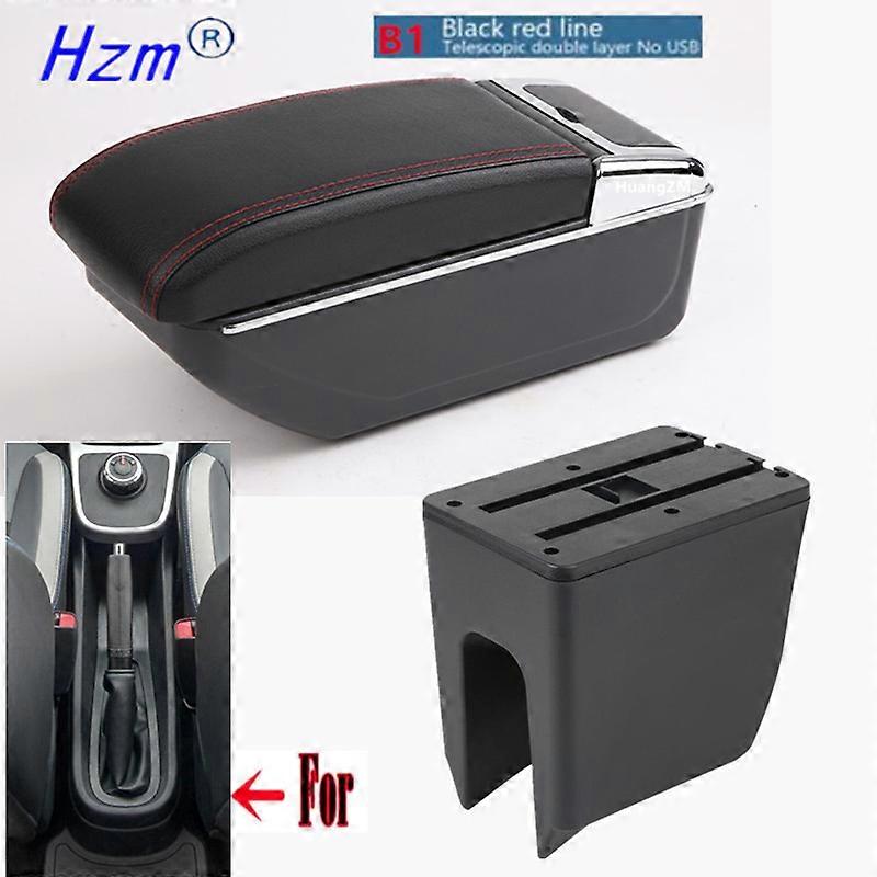 For Dacia Spring armrest box For Renault K-ZE car armrest box center storage box Internal Retrofit USB charging Car Accessories