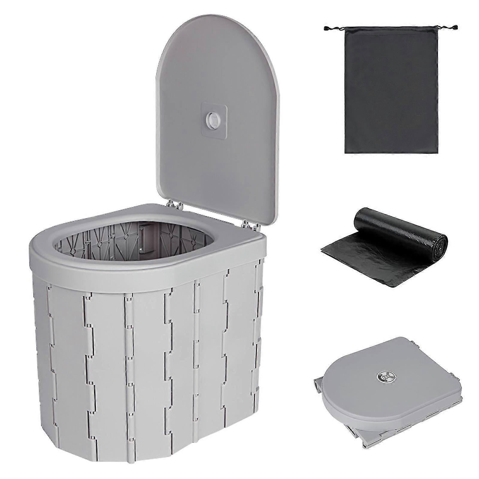 Portable Folding Toilet for Camping and Outdoor Use - Foldable Car Toilet Code - Compact and Lightweight