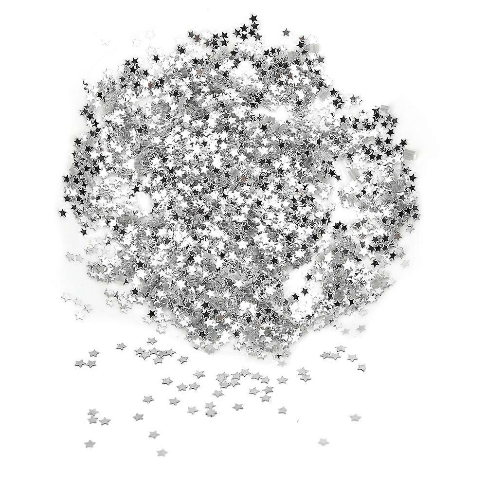 DIY Star Shape Sequins for Birthday Party Clothes Supplies 50G Silver