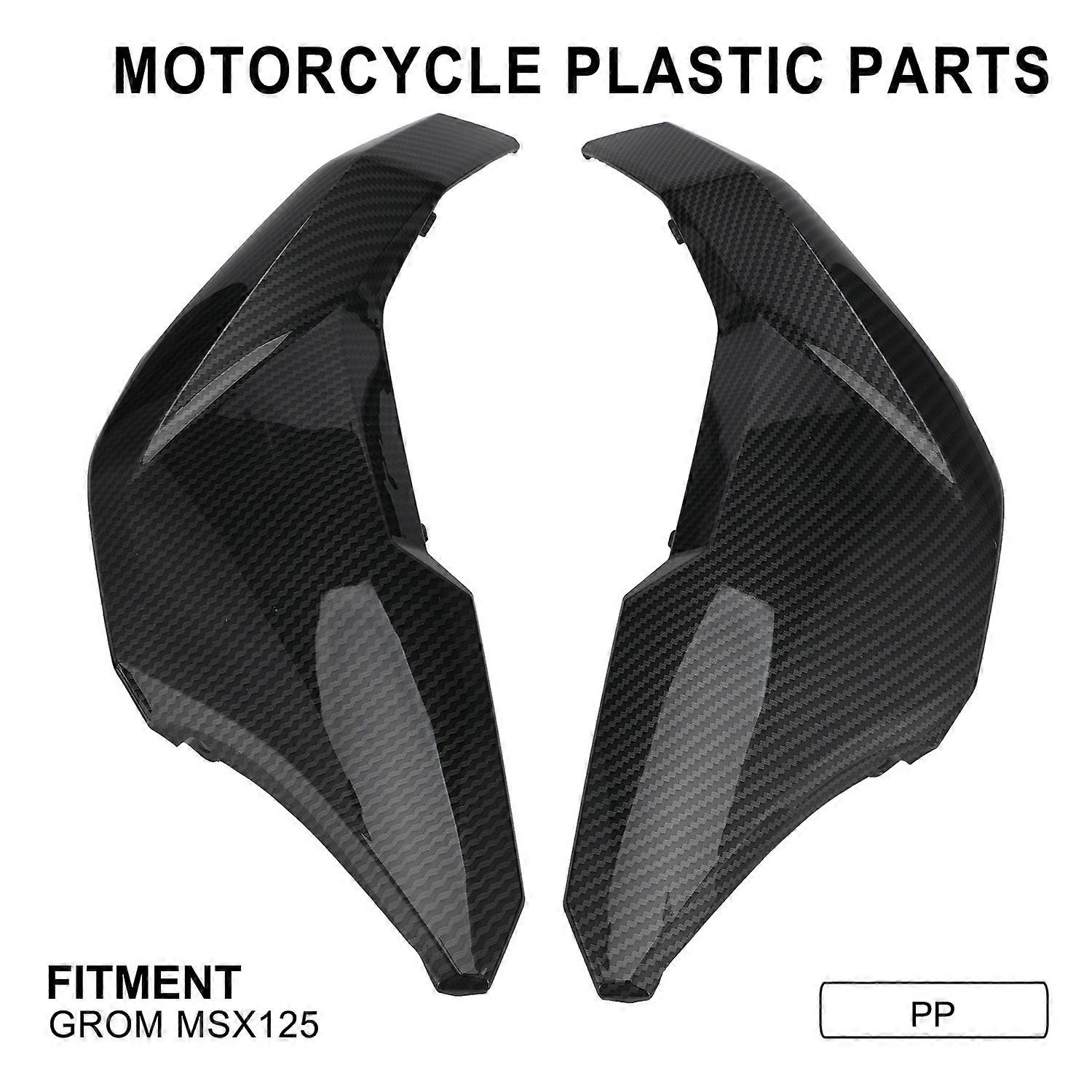 Compatible Grom Msx125 Motorcycle Pp Material Carbon Fiber Pattern Upper Side Cover Modification Accessories