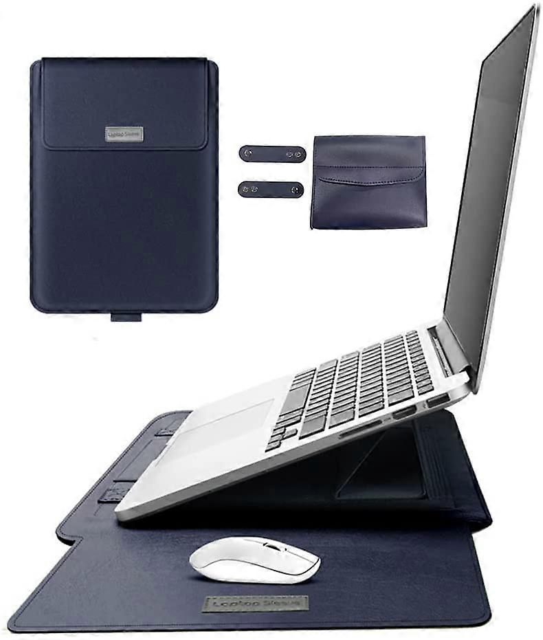 Multifunctional Laptop Sleeve with Foldable Stand Artificial leather Laptop Case Briefcase For MacBook Dell Lenovo HP