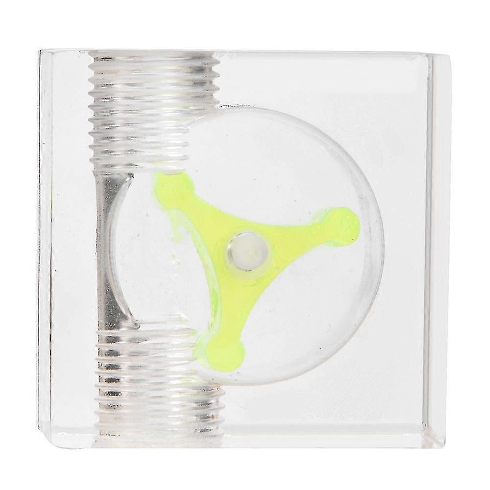 G14 Thread Quadrate 2 Ways Impeller Flow Meter Indicator for PC Water Cooling System