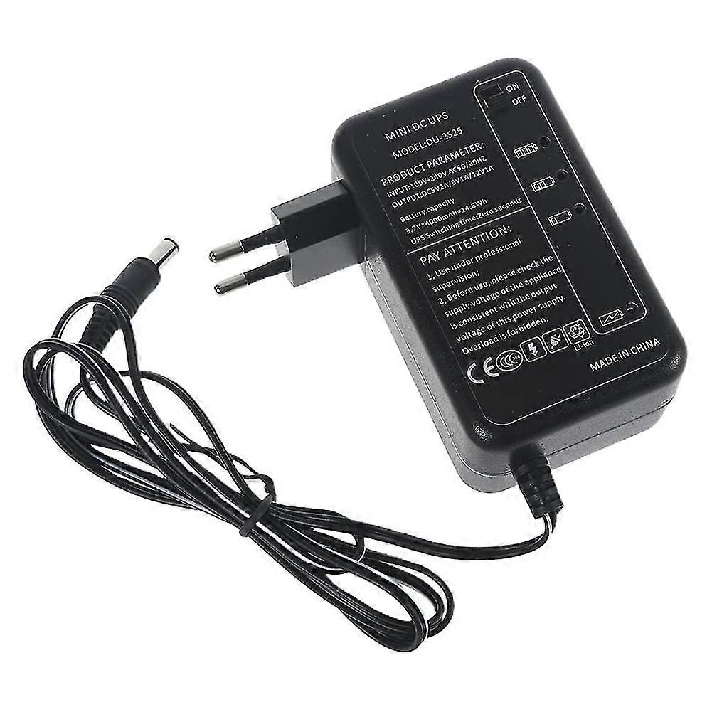 Rechargeable 5000mah 5v 9v 12v Ups Uninterrupted Backup Power Supply 5.5x2.1mm Output For Wifi Rout