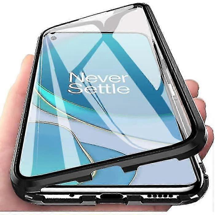 Oneplus 8t Case Tempered Glass Full Screen Cover Magnetic Adsorption 