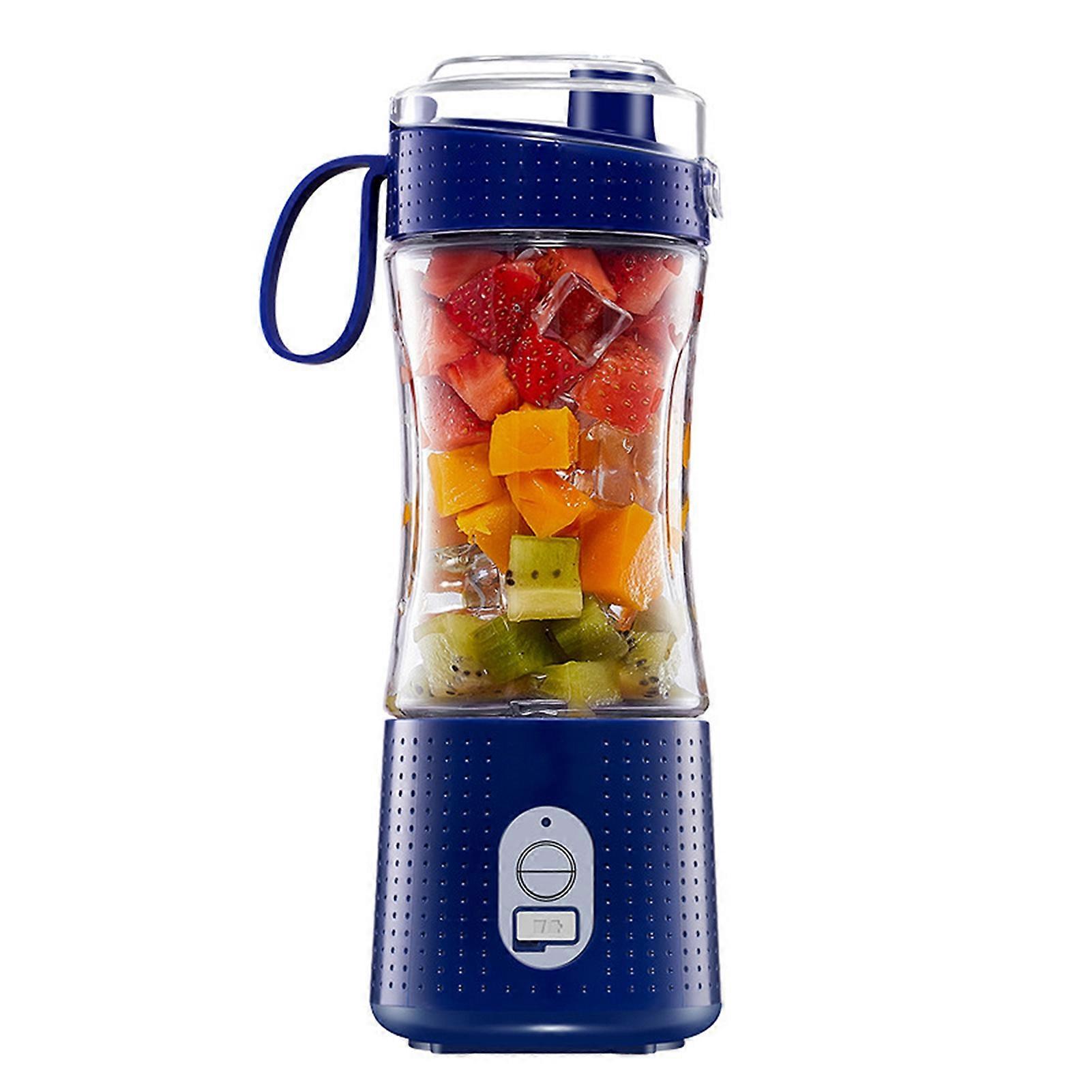 Portable Blender for Shakes and Smoothies Personal Size Single Serve Travel Fruit Juicer Mixer Cup with Rechargeable 4000mAh USB Rechargeable Battery 
