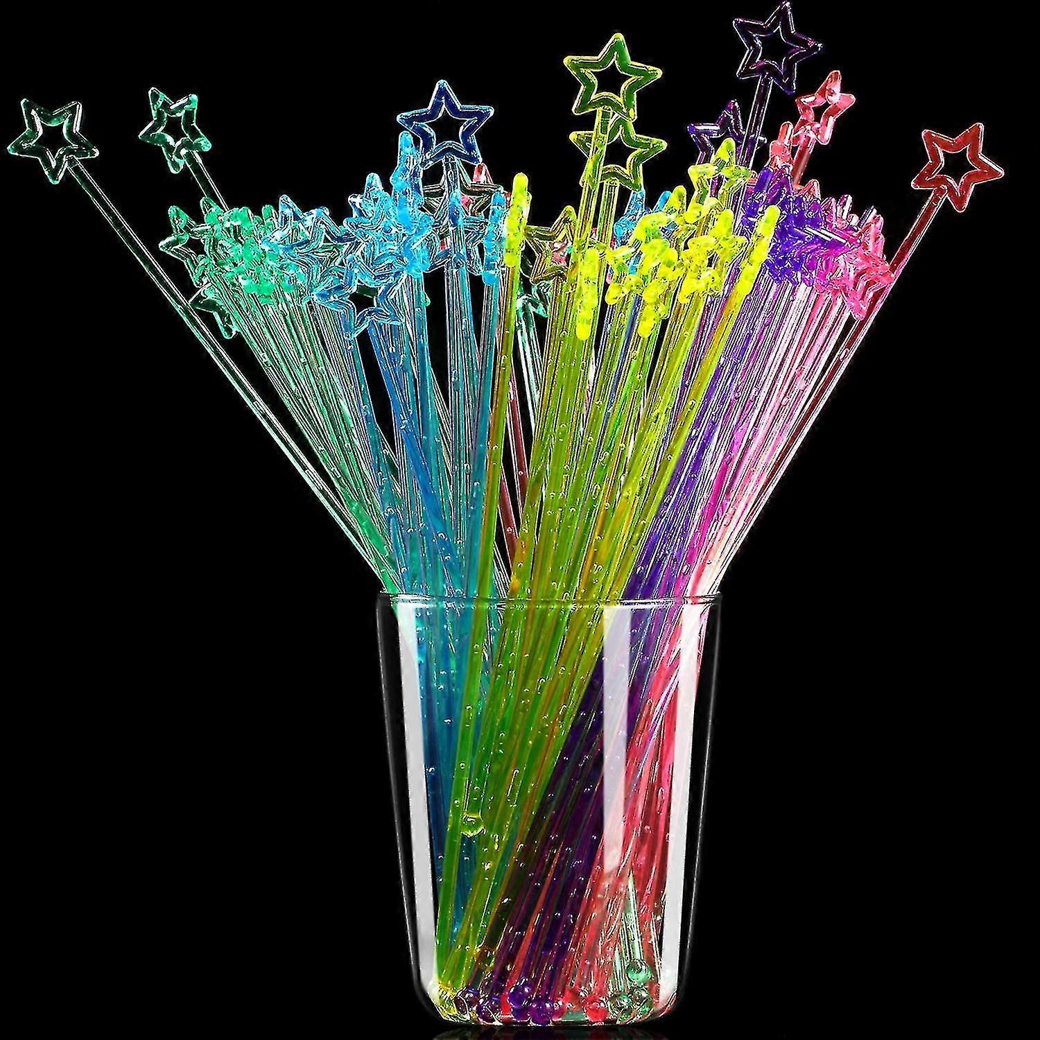 30 Pack Bartending Sticks Cocktail Mixer Plastic Sticks Disposable Plastic
