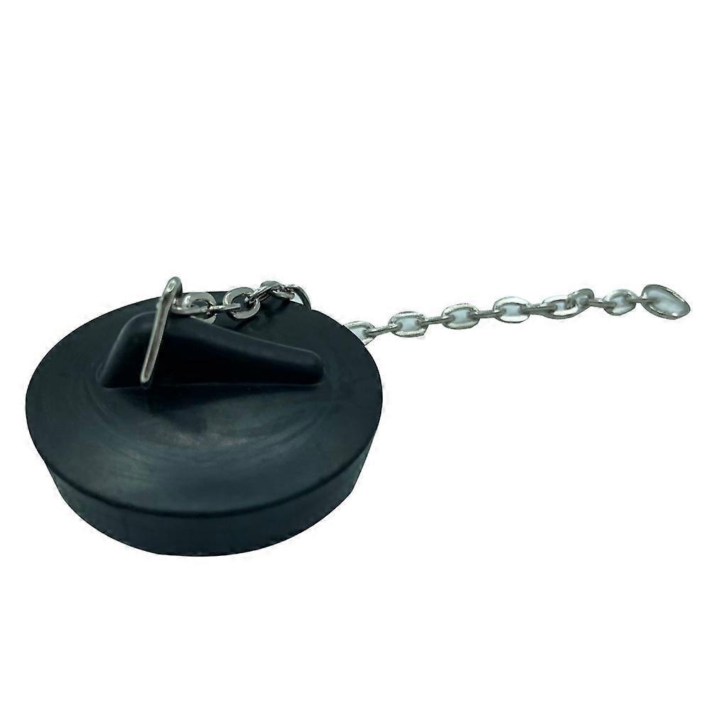 Flexible Rubber Bath Plug Convenient Sink Plug with Chain Durable Drain Stopper Suitable for Kitchen & Bathroom Drains