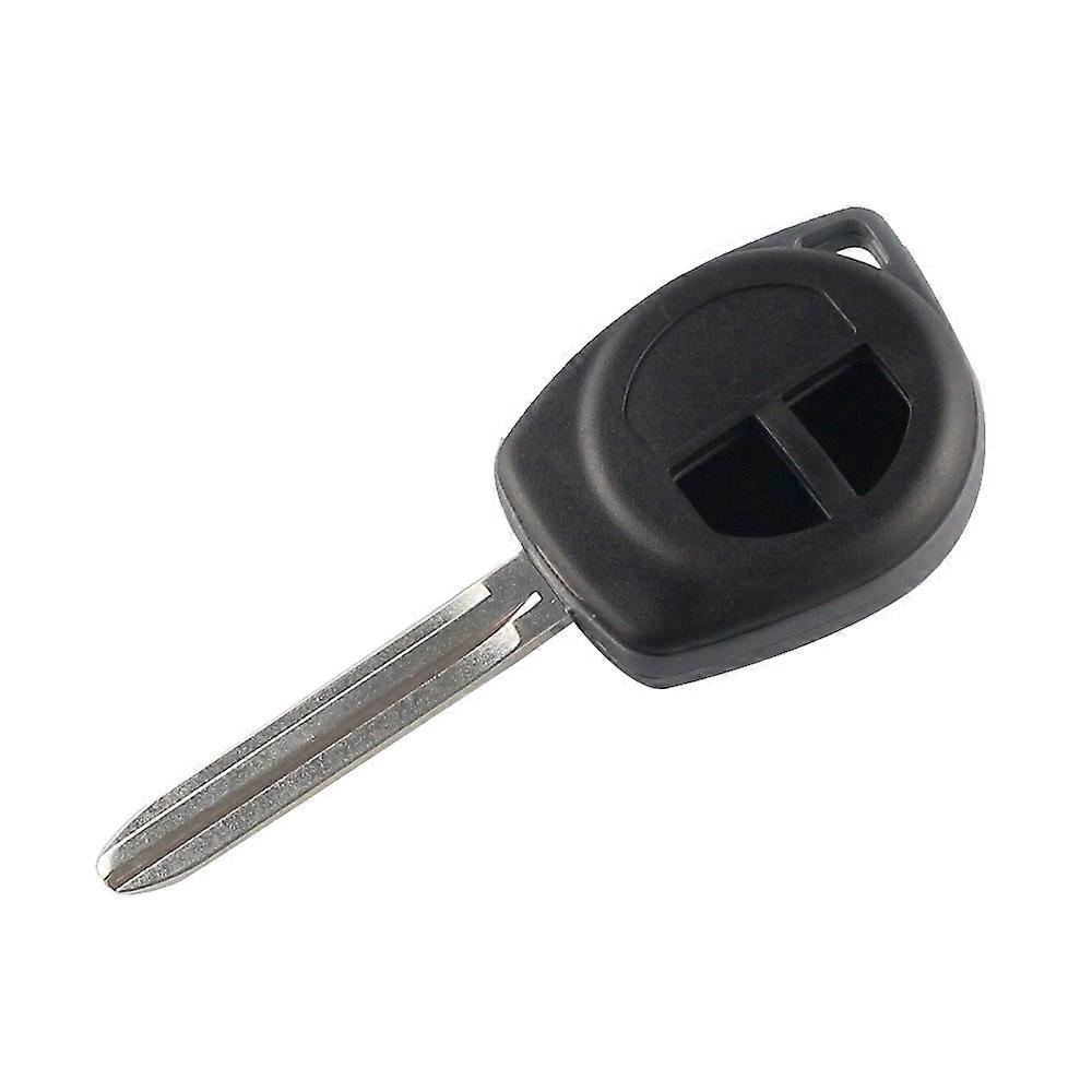2 Buttons Replacement Remote Car Key Shell For Suzuki Grand Vitara SWIFT HU133R/TOY43/SZ11R Blade Rubber Button Pad