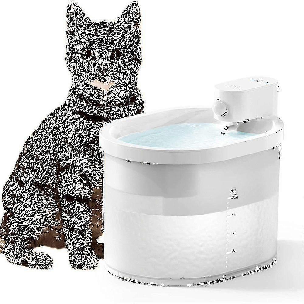 القط نافورة بطارية لاسلكية تعمل القط الشرب نافورة المياه التلقائي للقطط نافورة القط هادئة للغاية للقطط والكلاب الصغيرة