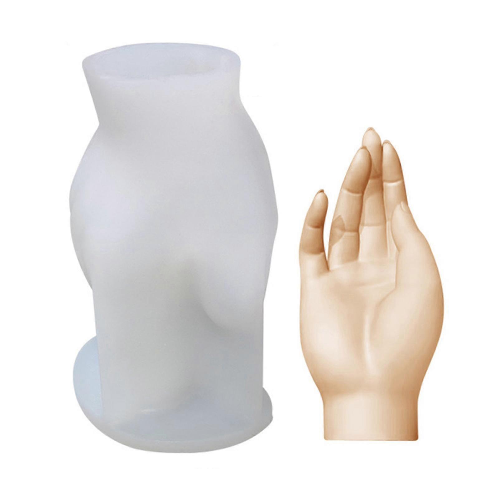 Creative Gesture Candle Stencil Diy Crafts Silicone Template Reusable Epoxy Resin