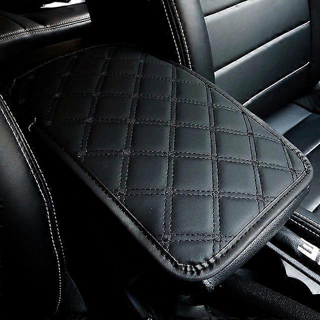 Leather Car Armrest Mat Universal Interior Auto Armrests Storage Box Mats Dust-proof Waterproof Cushion Cover Armrest Protector