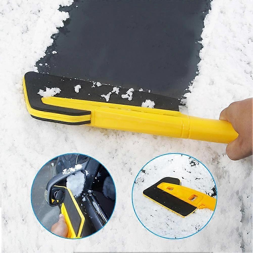 Multifunkční auto EVA lopata s dlouhou tyčí na zametání ledu, odnímatelný kartáč na zimní odstraňování