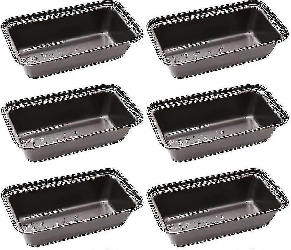 6-piece Nonstick Mini Bread Pan Set And Bread Pan