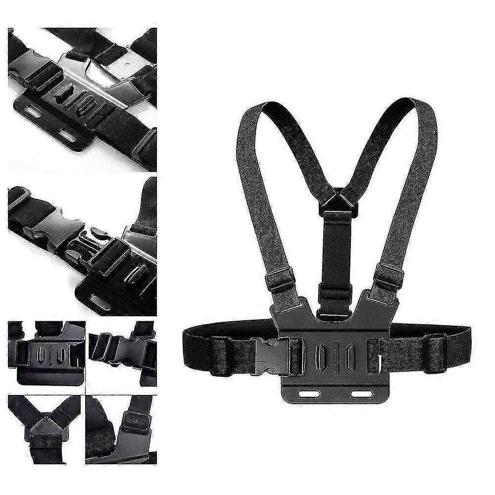 Action camera chest strap, double shoulder straps, action camera chest fixed camera stabilizer brack