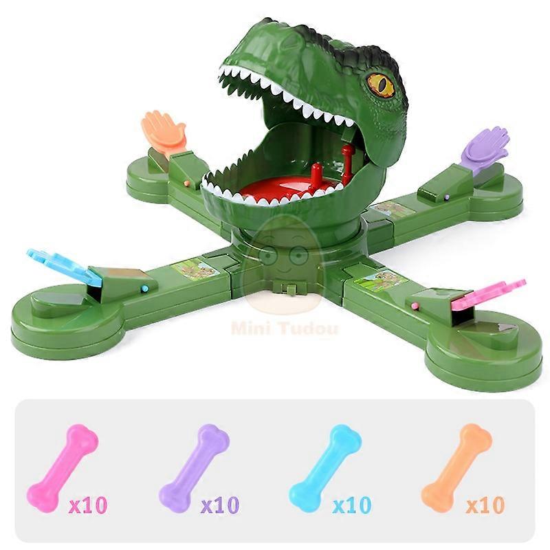 Kids Toy Feeding Dinosaur Electric Multiplayer Interactive Rotate Shot Game Party Competitive Desktop Toys For Children Gifts