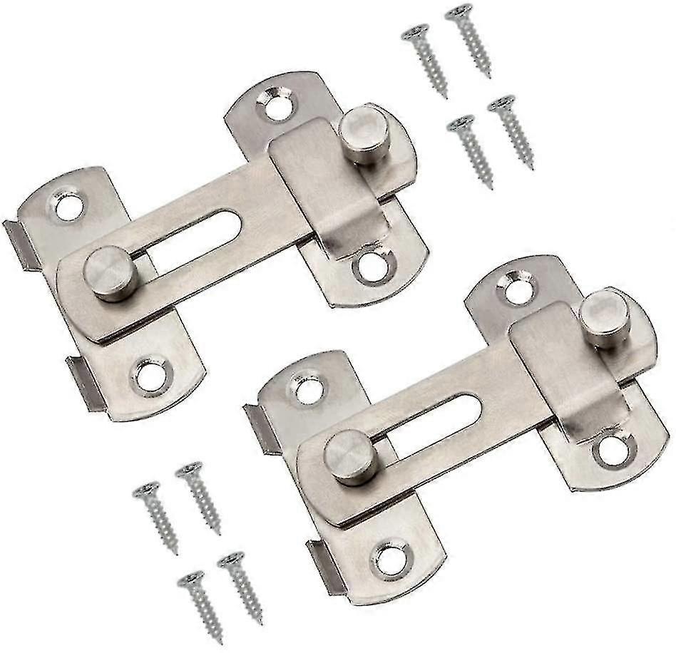 Sliding Door Latch Lock Stainless Steel 1pcs