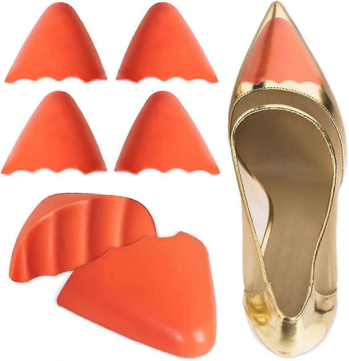 3 perechi inserție umplutură pantofi, umpluturi pernă degete face pantofii să se potrivească branțuri reutilizabile de umplere a pantofilor, tălpi interioare de jumătate de dimensiune reglați pantoful prea mare pentru tocuri înalte