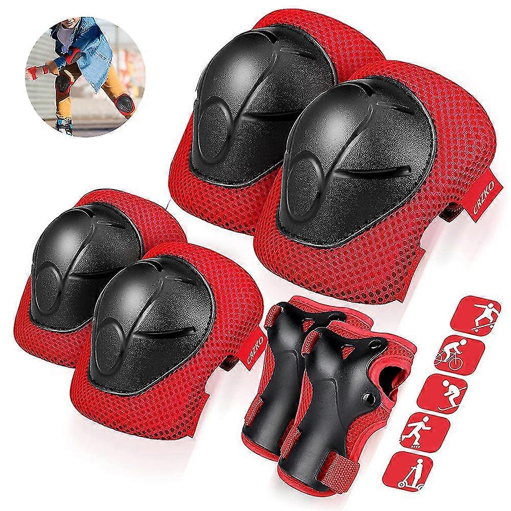 Kids Knee Elbow Pads Guards Compatible With Skating Cycling Protective Gear Safe