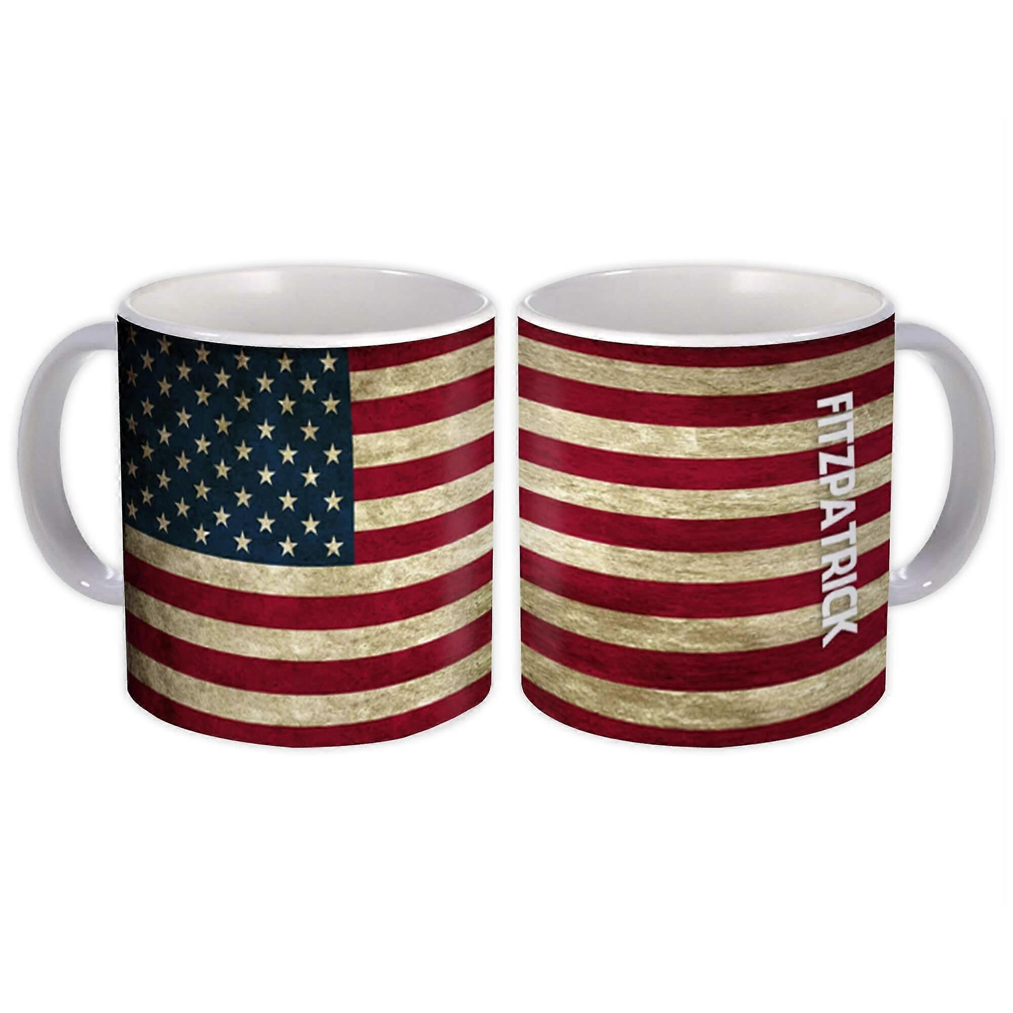 Gåva Mugg: FITZPATRICK Efternamn Amerikansk