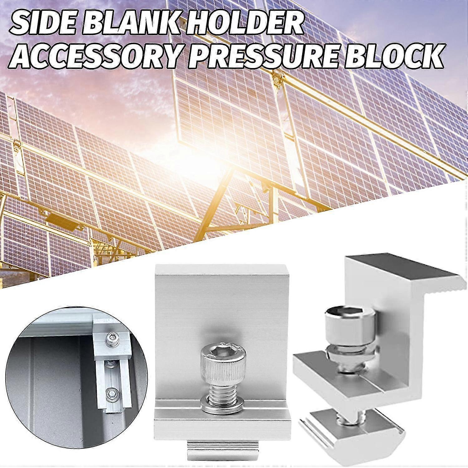 Solar End Clamps Solar Panel Z Bracket Solar Module Holder End Clamp Kit Adjustables Fixing Solar