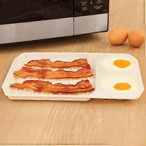 2 Creative Bacon and Eggs 2 in 1 Microwave Baking Pan Baking Tools