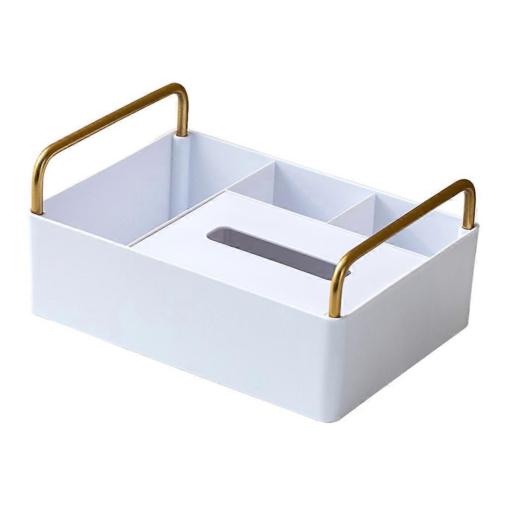 Tissue Storage Box Plastic Storage Boxes for Home Office Living Room Table Multifunctional Suction Paper Container