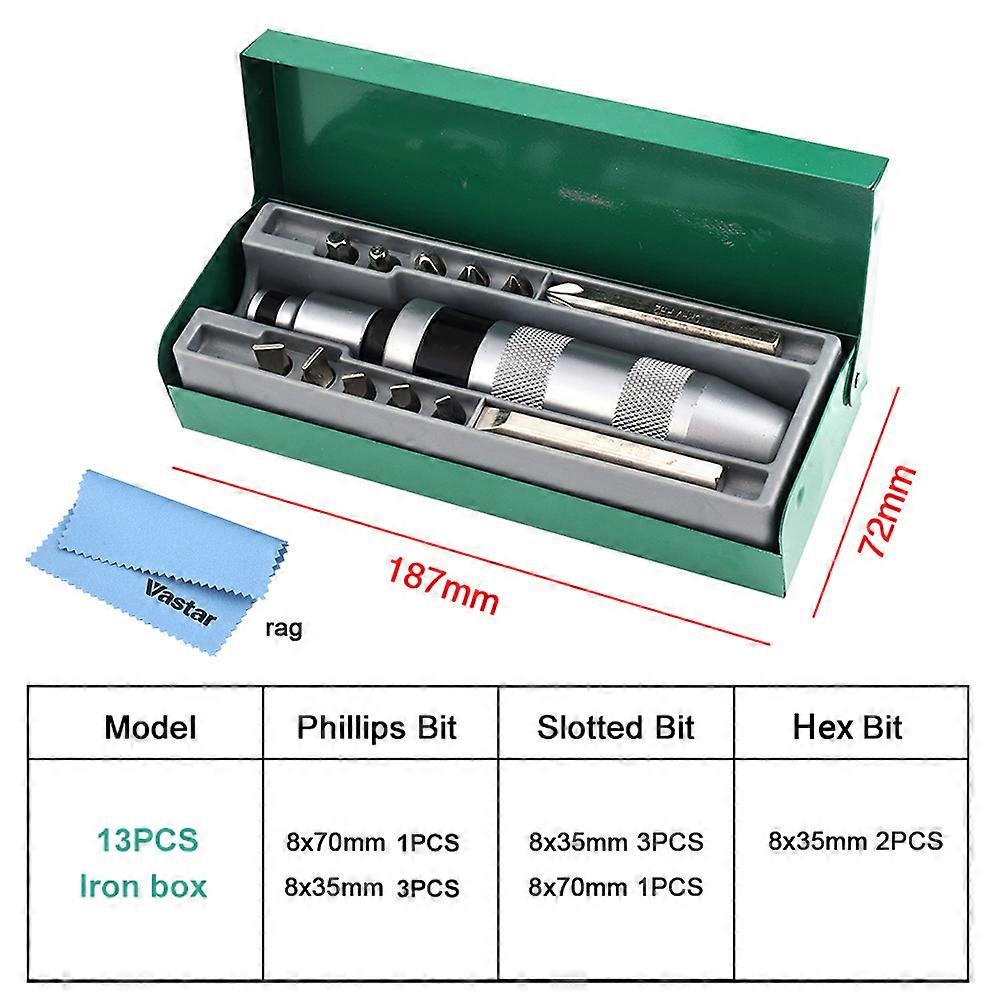 Cacciavite multiuso professionale multiuso per impieghi gravosi Scalpello Punte per utensili Kit socket Cacciavite a impatto Estrattore di vite