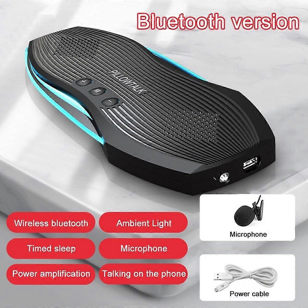Portable Air Conduction Bluetooth-Compatible Music Box Wireless Speaker 3D Stereo Bass Under Pillow Improve Sleep Loudspeaker