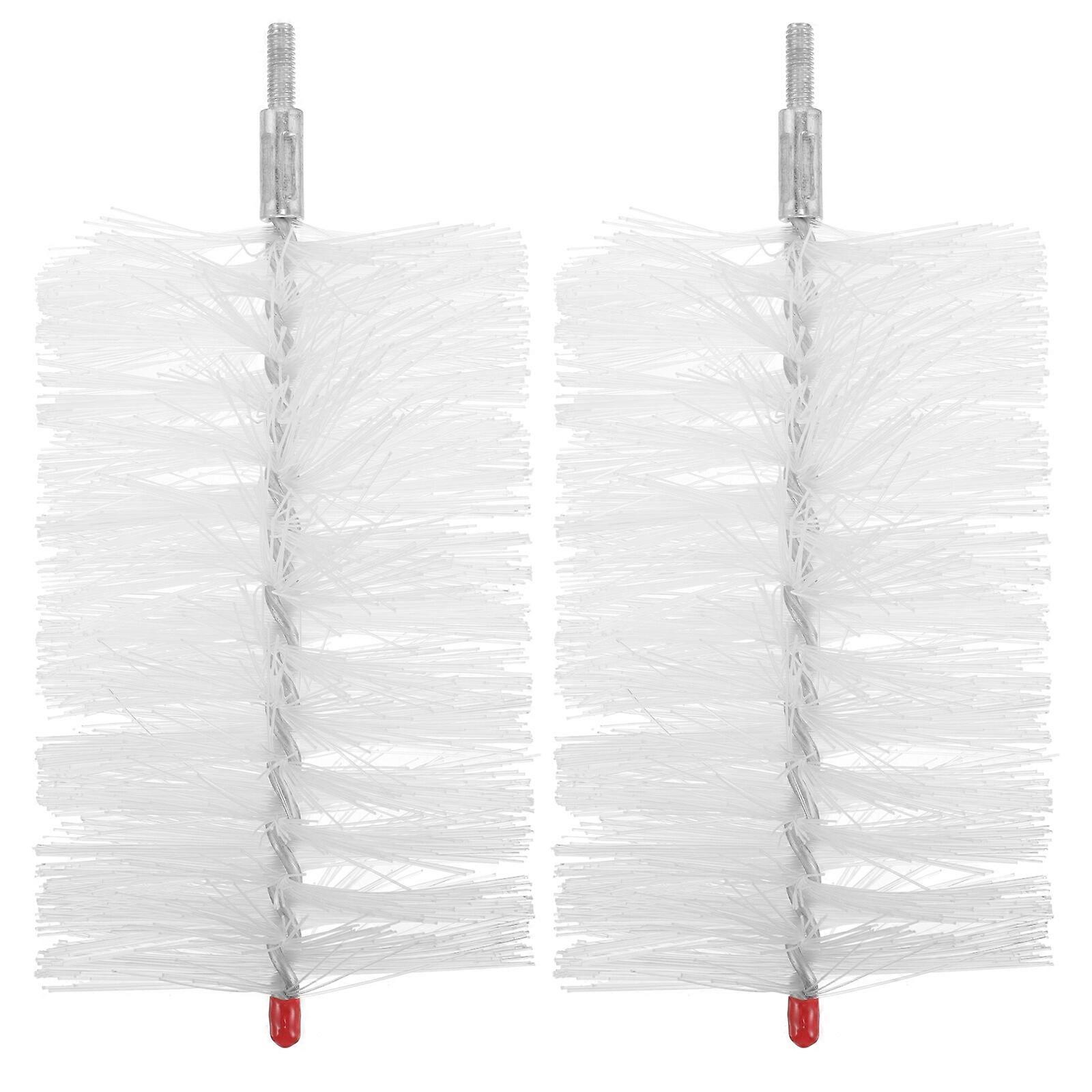 2 pcs Pipe Brush Head Portable Hose Brush Head Washer Drain Hose Brush Head for Replacement