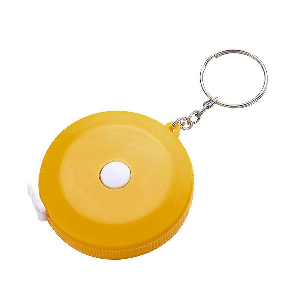 Mini Tape Measure Portable High Precision Tape Measure With Ring for Home Outdoor (Orange, 1.5m)