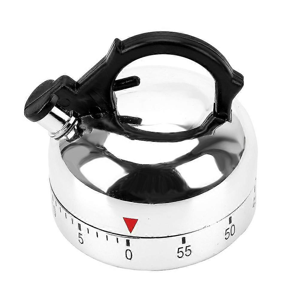 Mechanical Timer, 60 Minute Countdown Alarm, Kettle Shaped