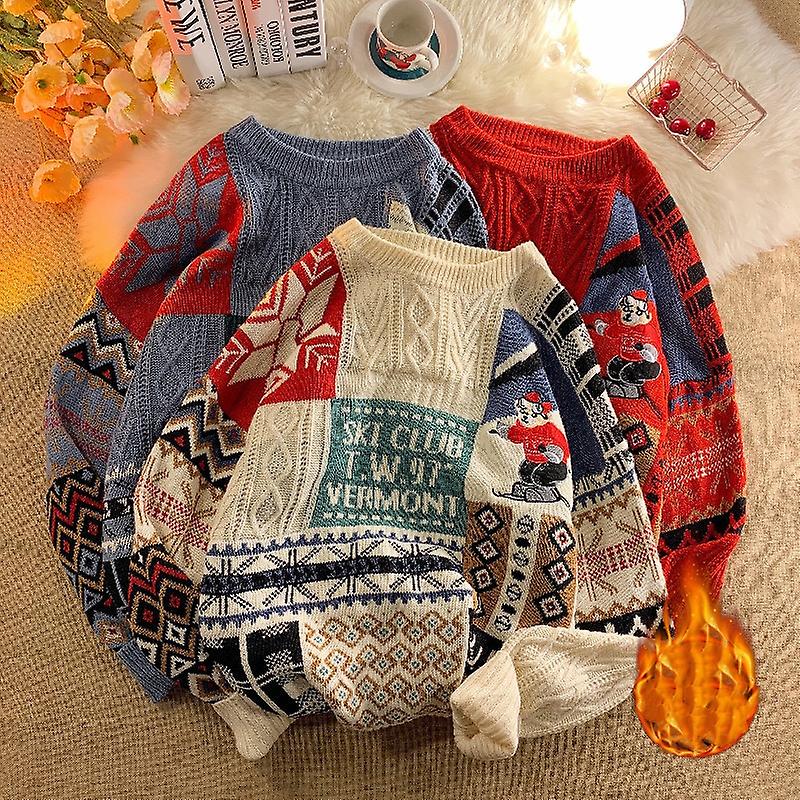 Ugly Christmas Men Sweater Autumn Casual Cartoon Pullover Lazy Harajuku Gengar  Sweater Knit Streetwear Oversized Pullover Unisex | Fruugo DK
