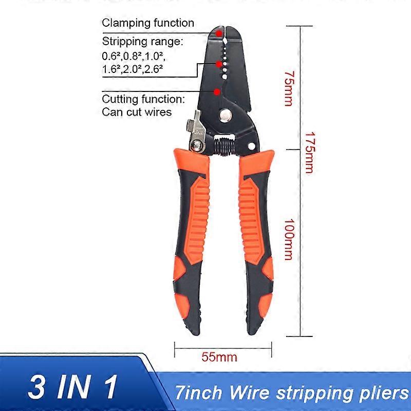 10in1 Wire Stripper Puller Multifunctional Electrician Wire Stripper Household Network Cable Wire Stripper Electrician Tool