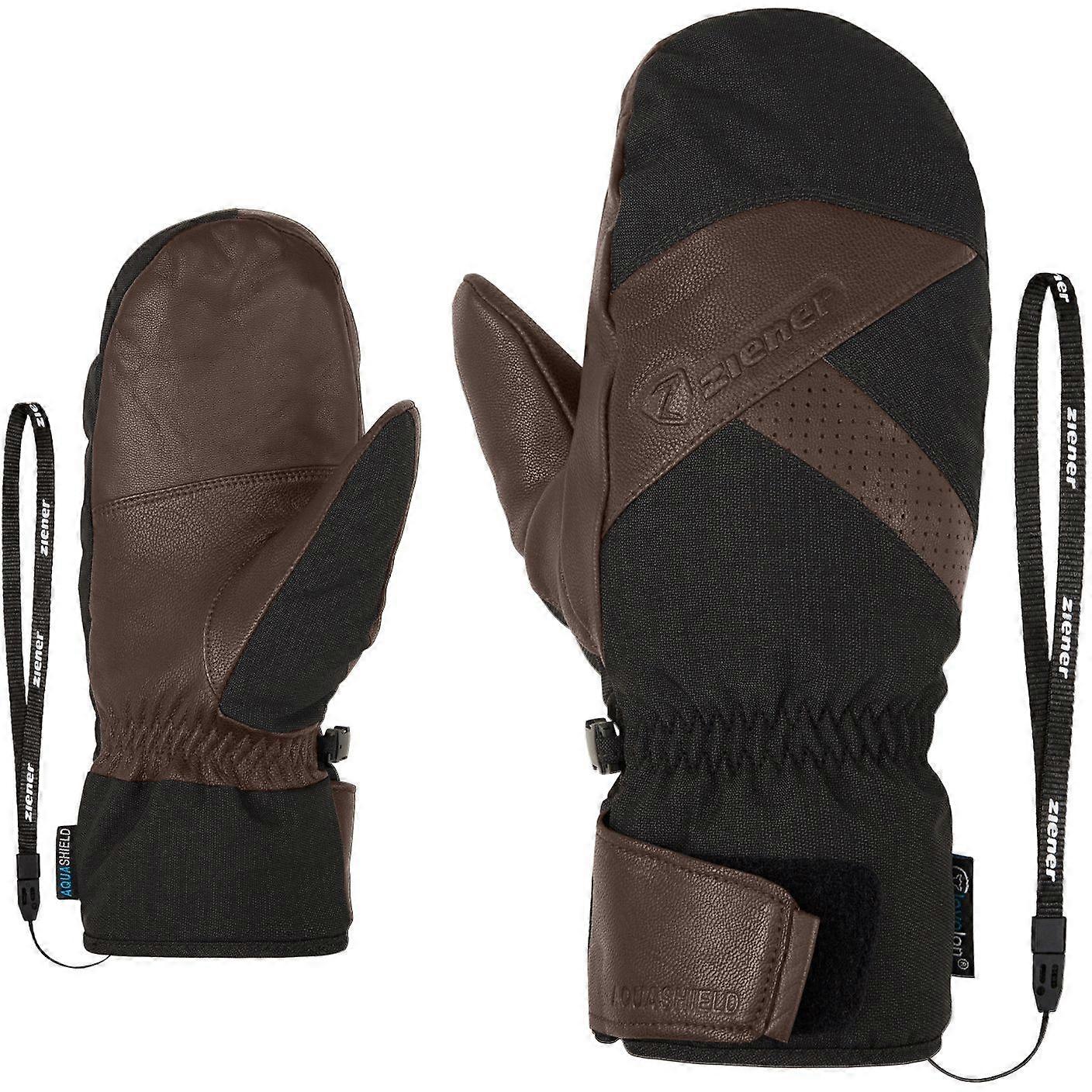 Ziener Alpine Gloves Ski Gloves GETTERO AS brown