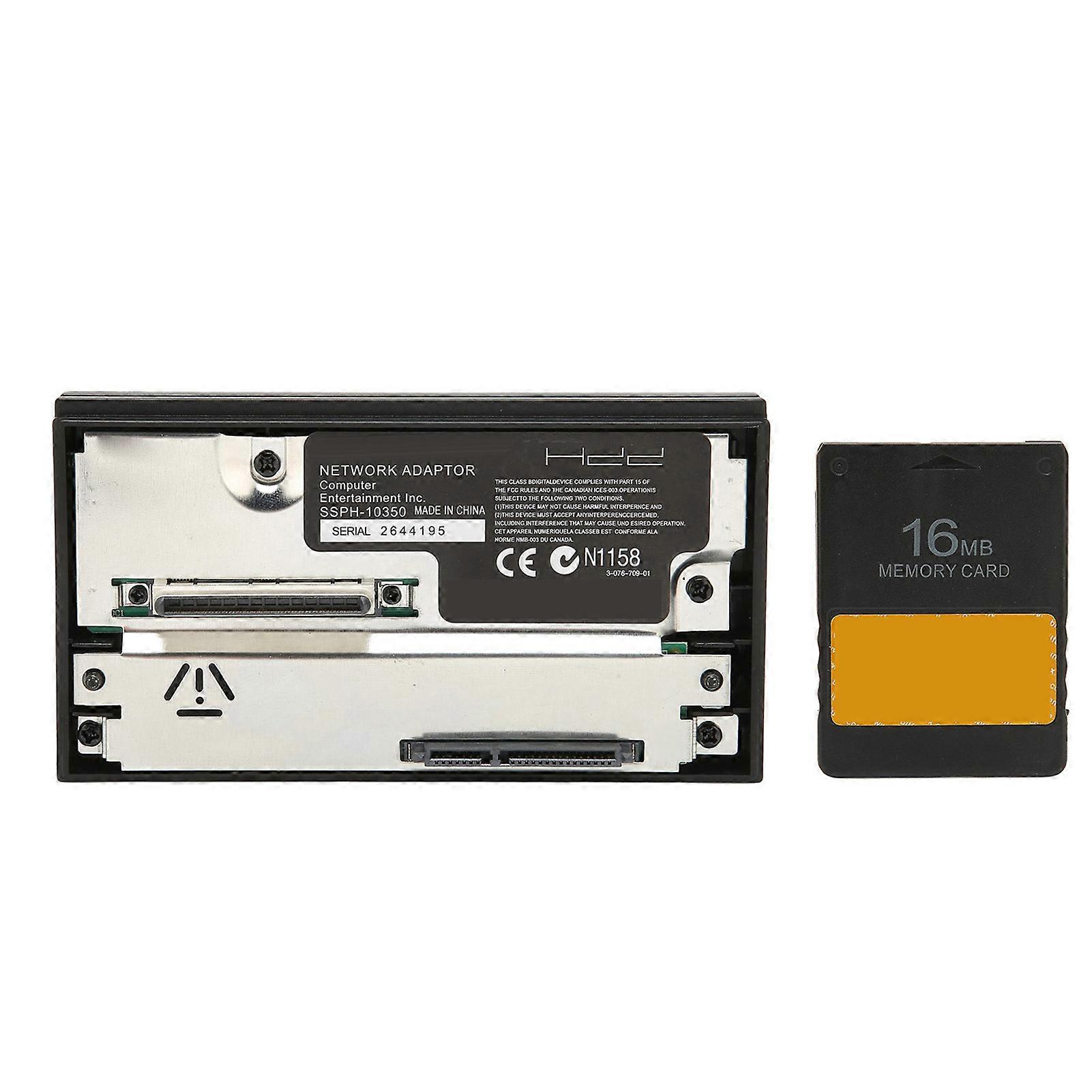 For PS 2 Network Adapter Set SATA Interface HDD Adapter and FMCB Version 1.966 Memory Card 16 MB Free McBoot