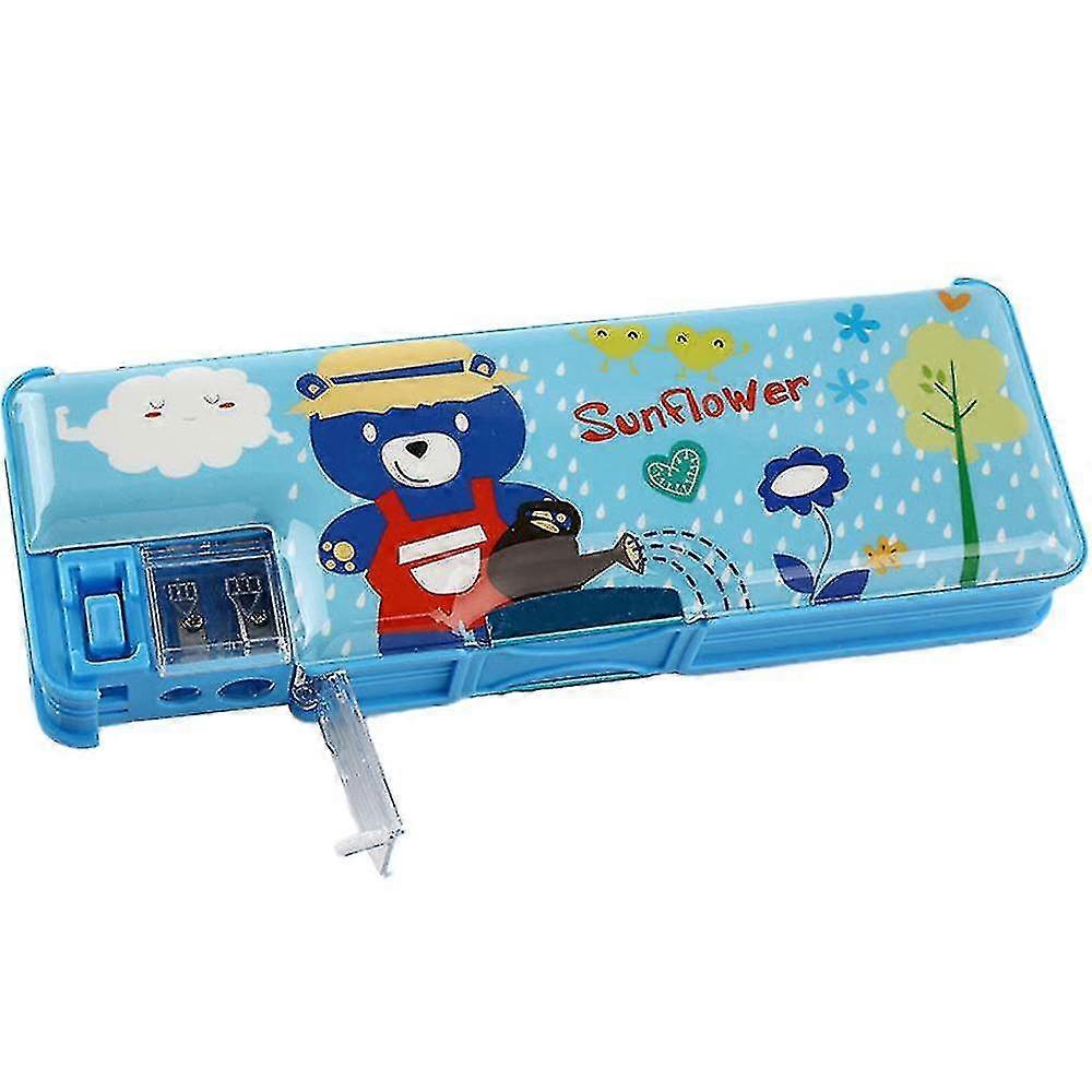 Boîte à crayons pour filles. Compartiments Unique Stationery Set W / z Pop Out Pencil Sharpener. Meilleur coffret cadeau de rentrée pour les enfants