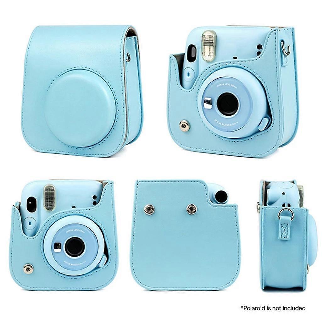  Portable Instant Camera Cases Bag PU Leather with Shoulder Strap for Mini 11