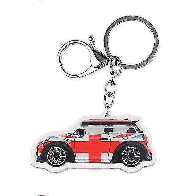 Car Interior Car Styling Keychain For Mini Cooper F55 F56 R55 R56 R60 Creative Key Ring Cute Car Decoration Accessories Trinket Gift KeyringsVehicle D